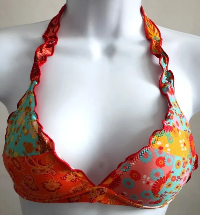 Calzedonia Multi Print Soft Cup Triangle Bikini Top