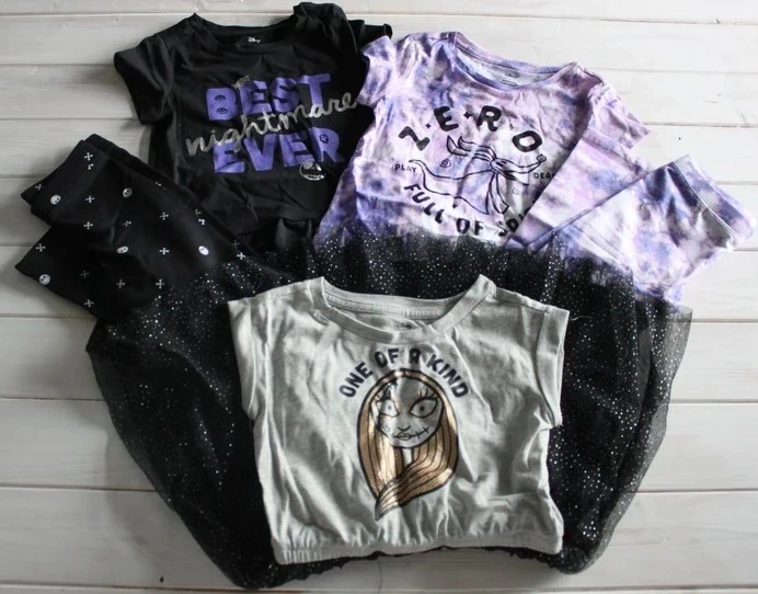 Amazon Disney Nightmare Sally Girls 5 Piece Mix-and-Match Outfit Set