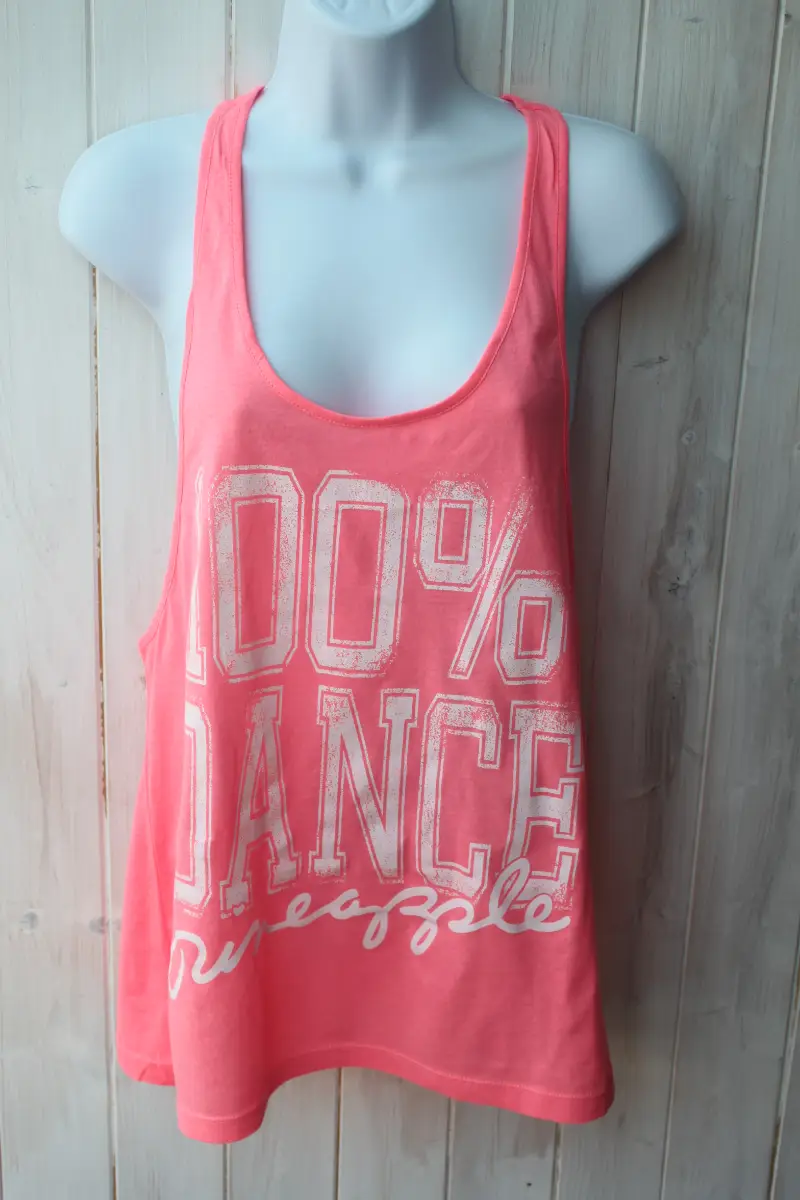 Pineapple Pink Racerback Dance Cotton Vest Top
