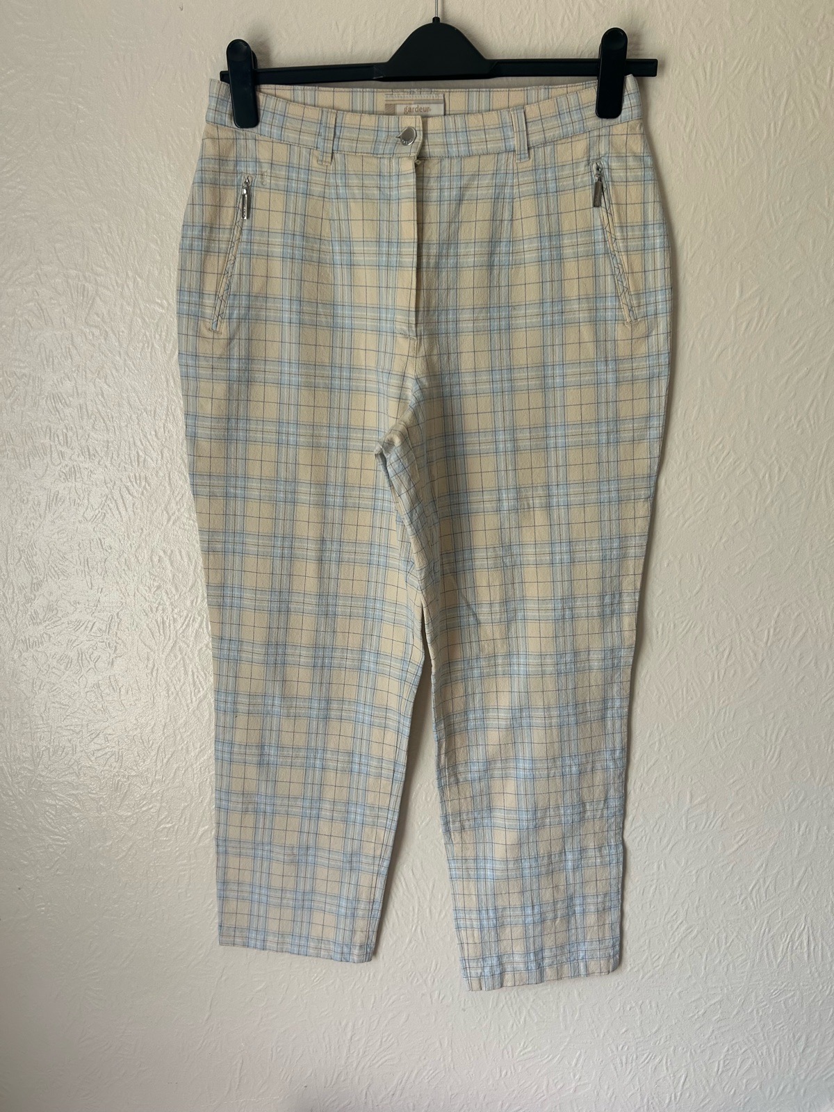 Retro 90s Gardeur Checked Trousers – UK 16