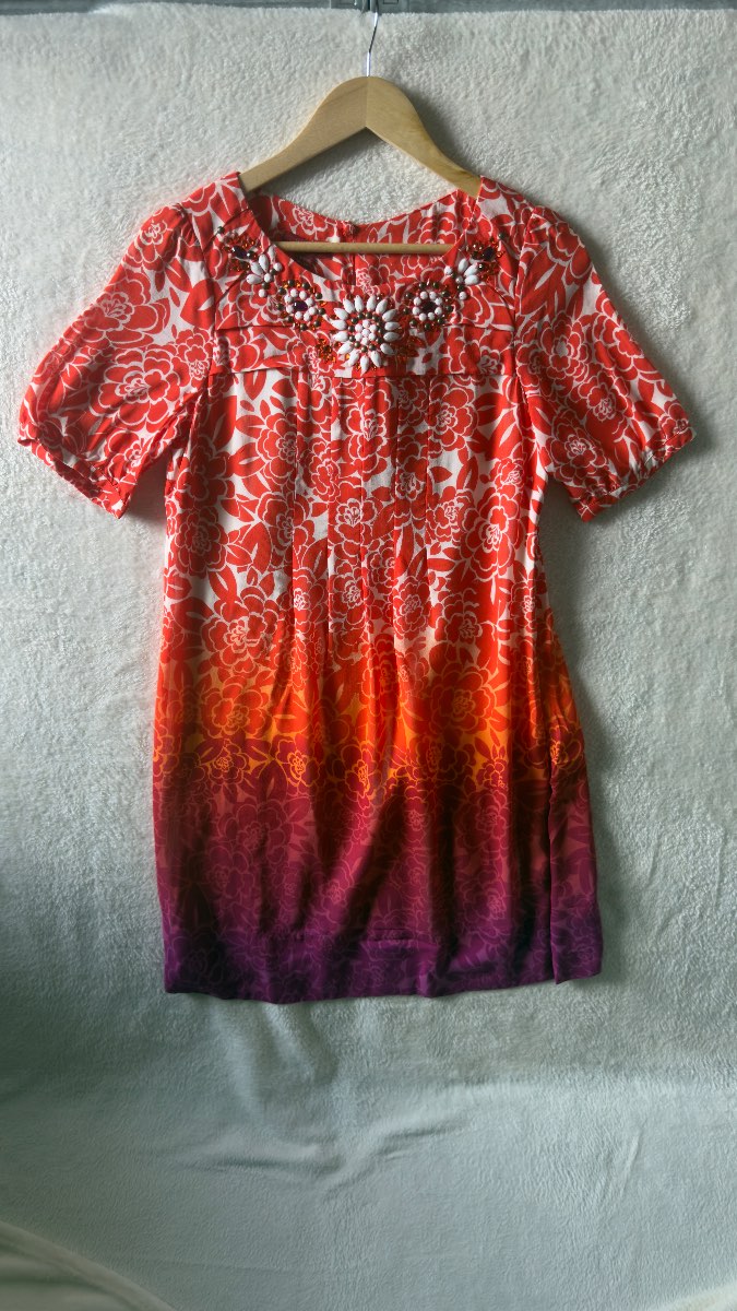 Monsoon vibrant ombré shift dress