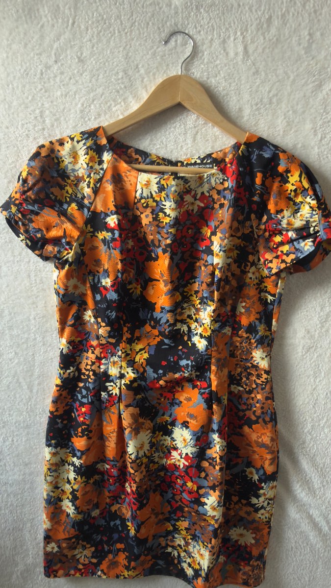 Warehouse floral mini shift dress