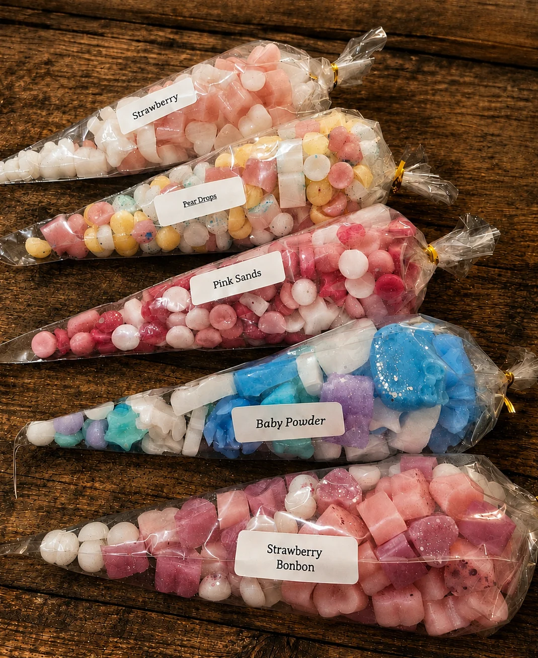 5 Highly Fragranced Wax Melts Scoopies Cones