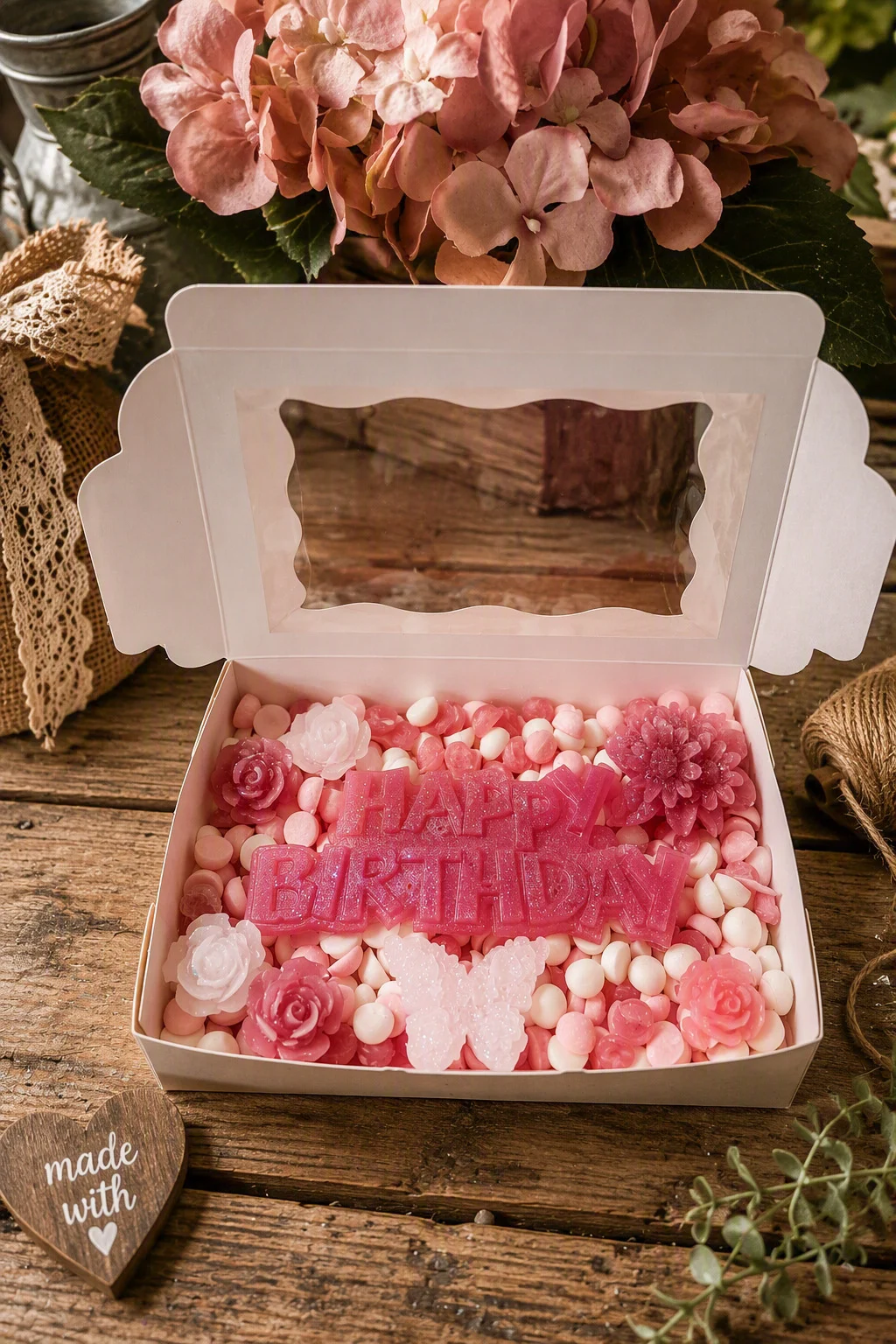 Happy Birthday, Candy Floss, Highly Fragranced Wax Melts Gift Box