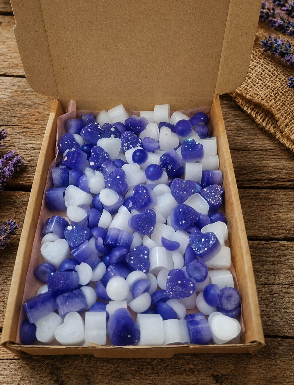 Lavender, Highly Fragranced Wax Melts Scoopies Box