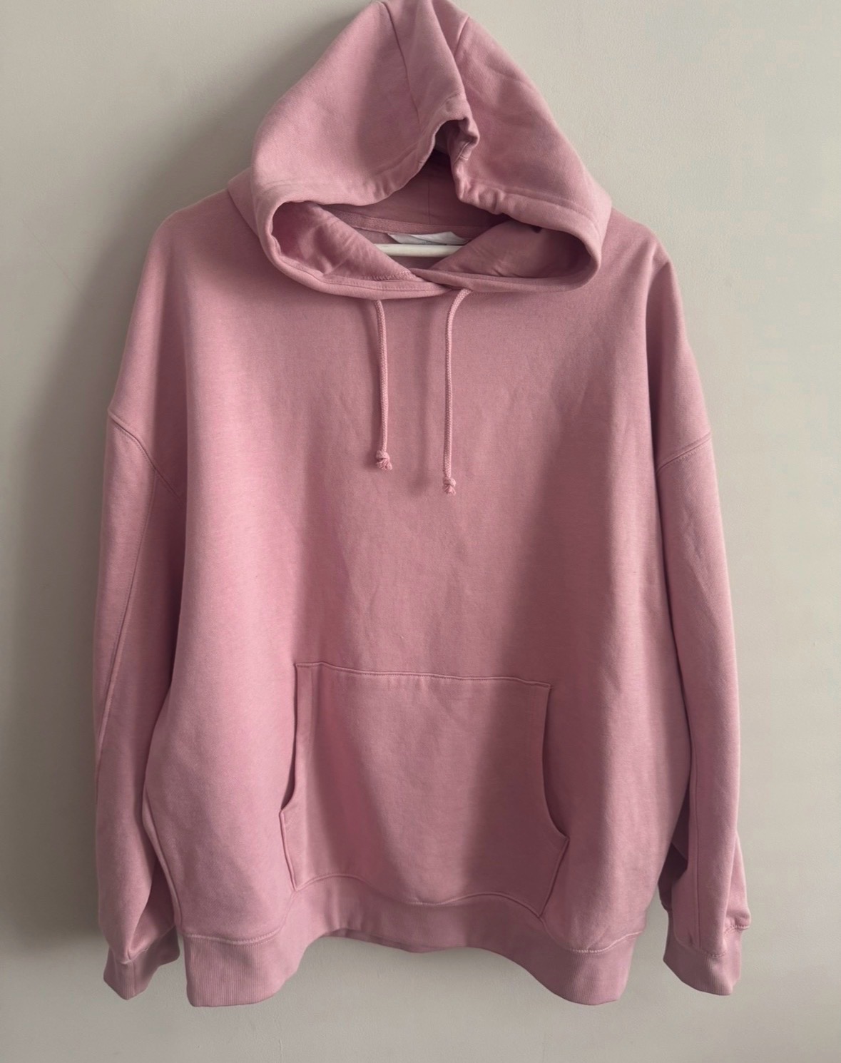 Primark Pink Oversized Hoodie Womens Small Relaxed Pullover Sweatshirt 8-10 S small