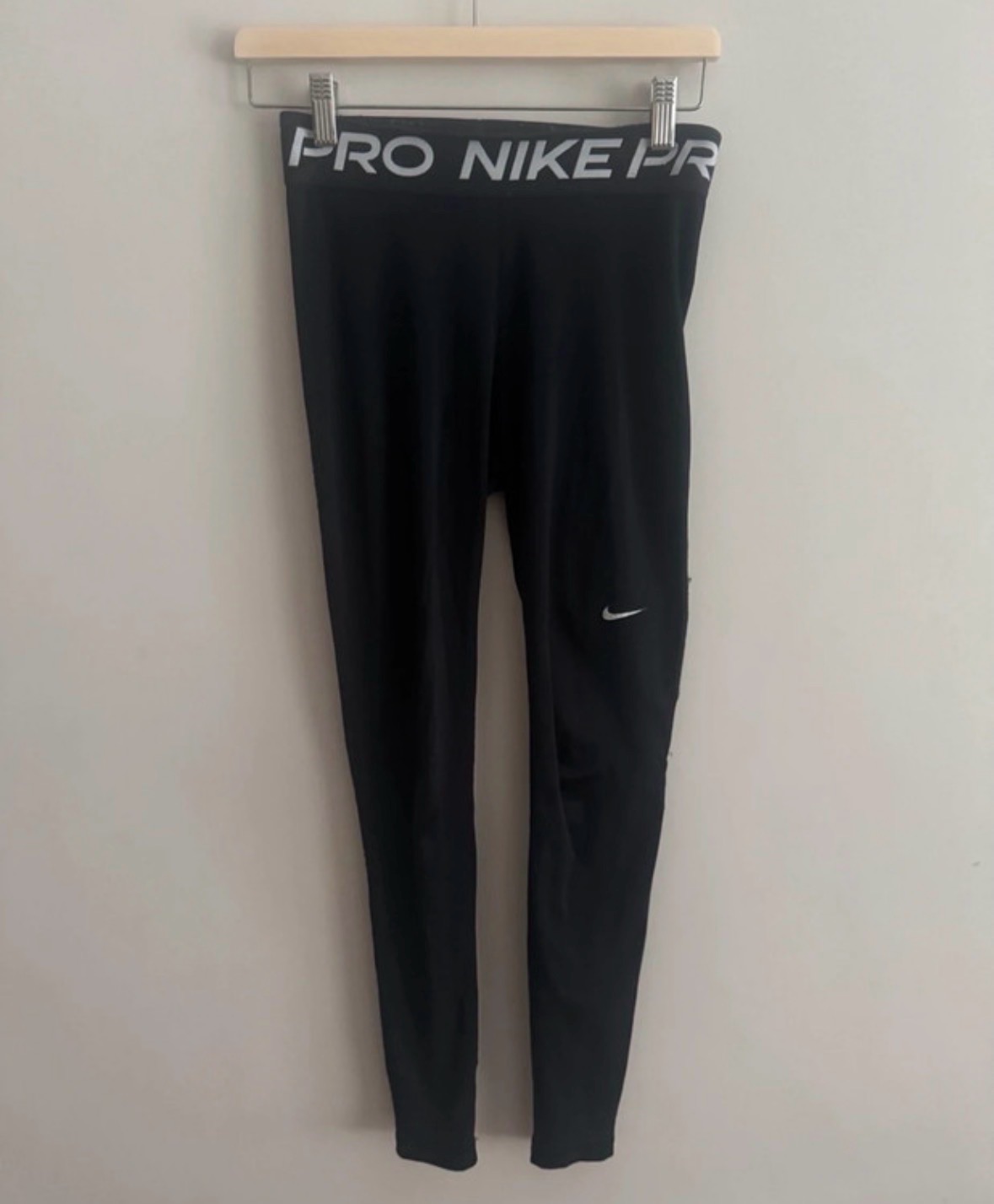 Nike Pro Dri Fit Black Compression Leggings Sports Gym Running Size S