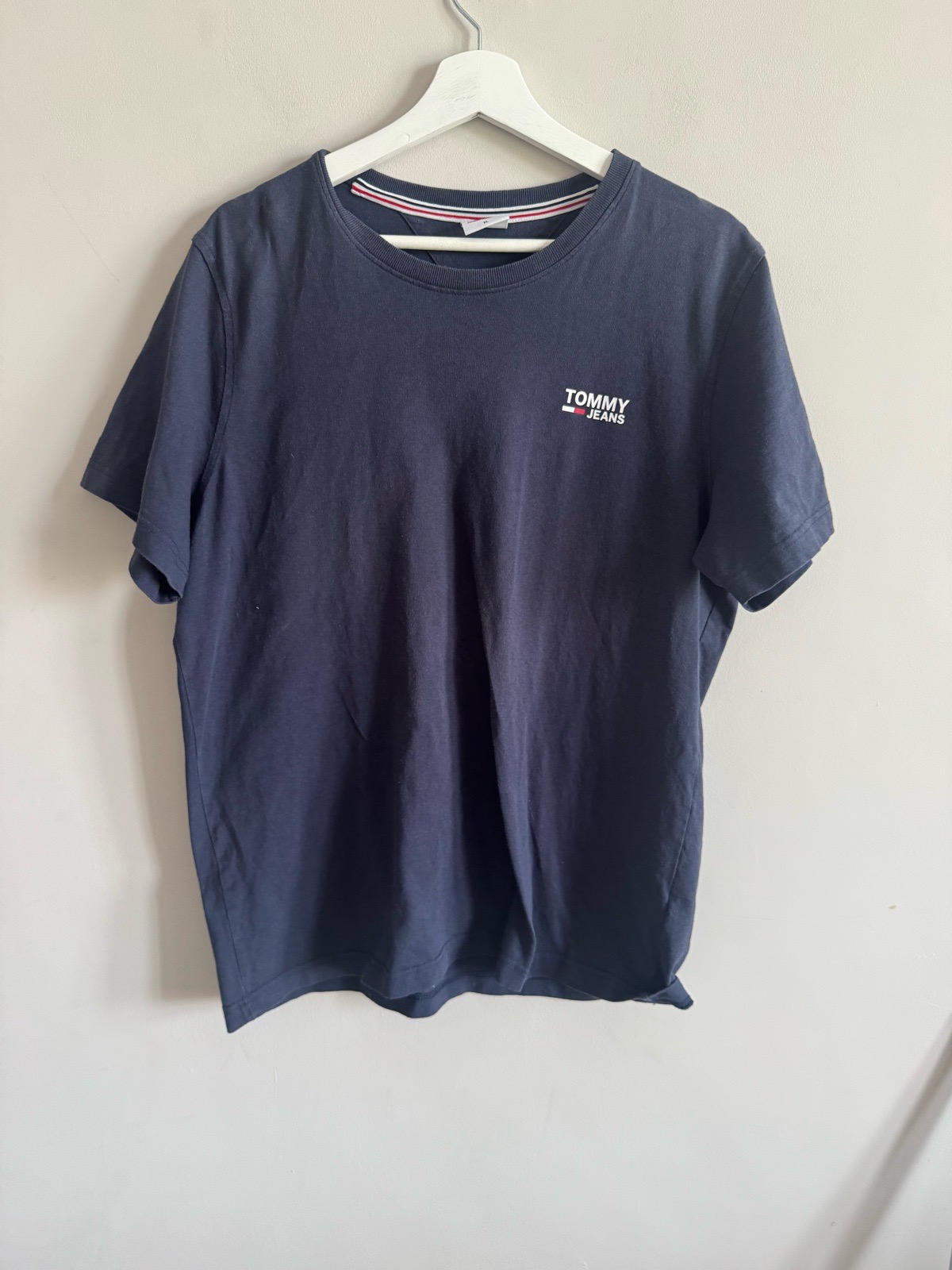 Tommy Jeans Navy Blue Logo T Shirt Size XL
