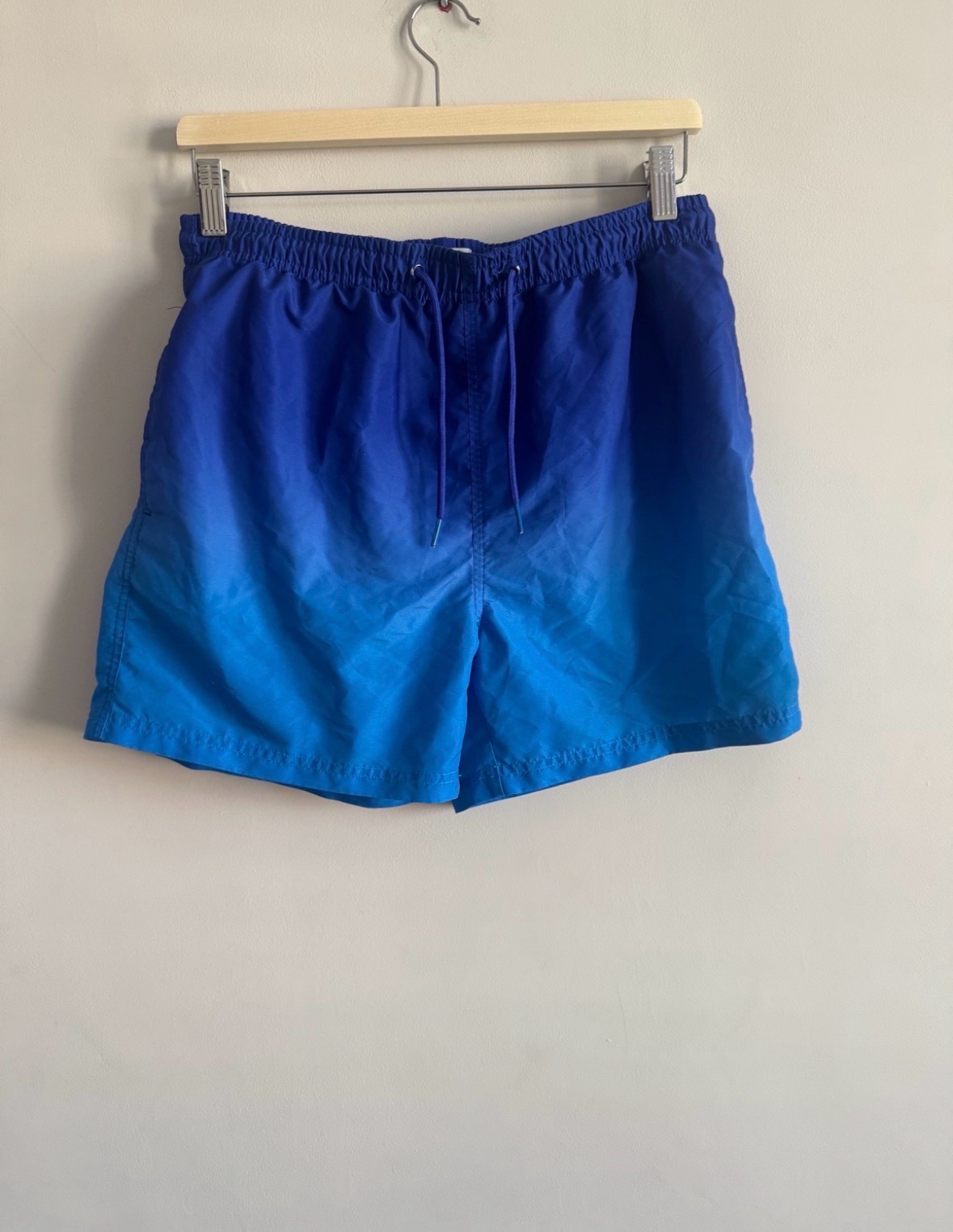 Primark blue ombre swim shorts medium m