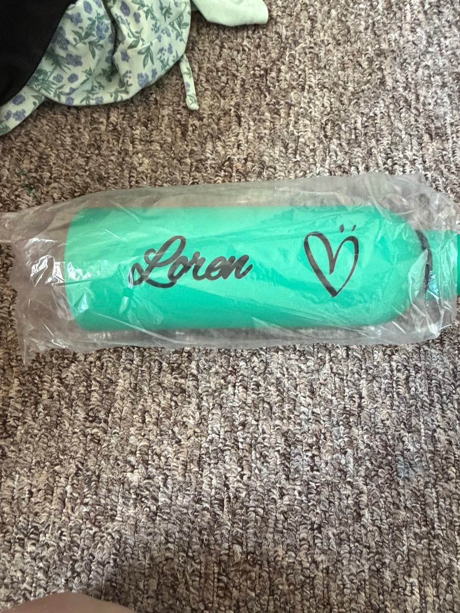 Woman’s brand new named water bottle