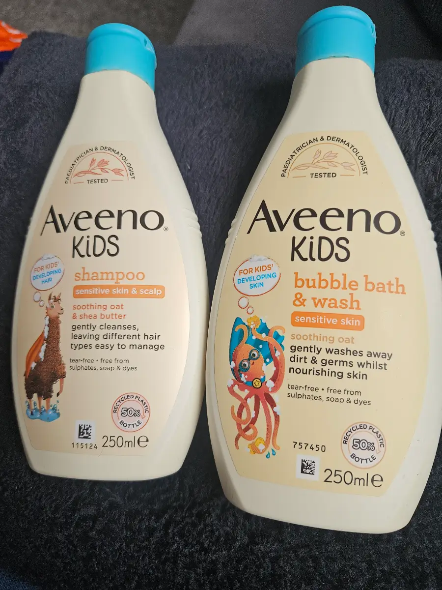 Aveeno kids shampoo & bubble bath & wash