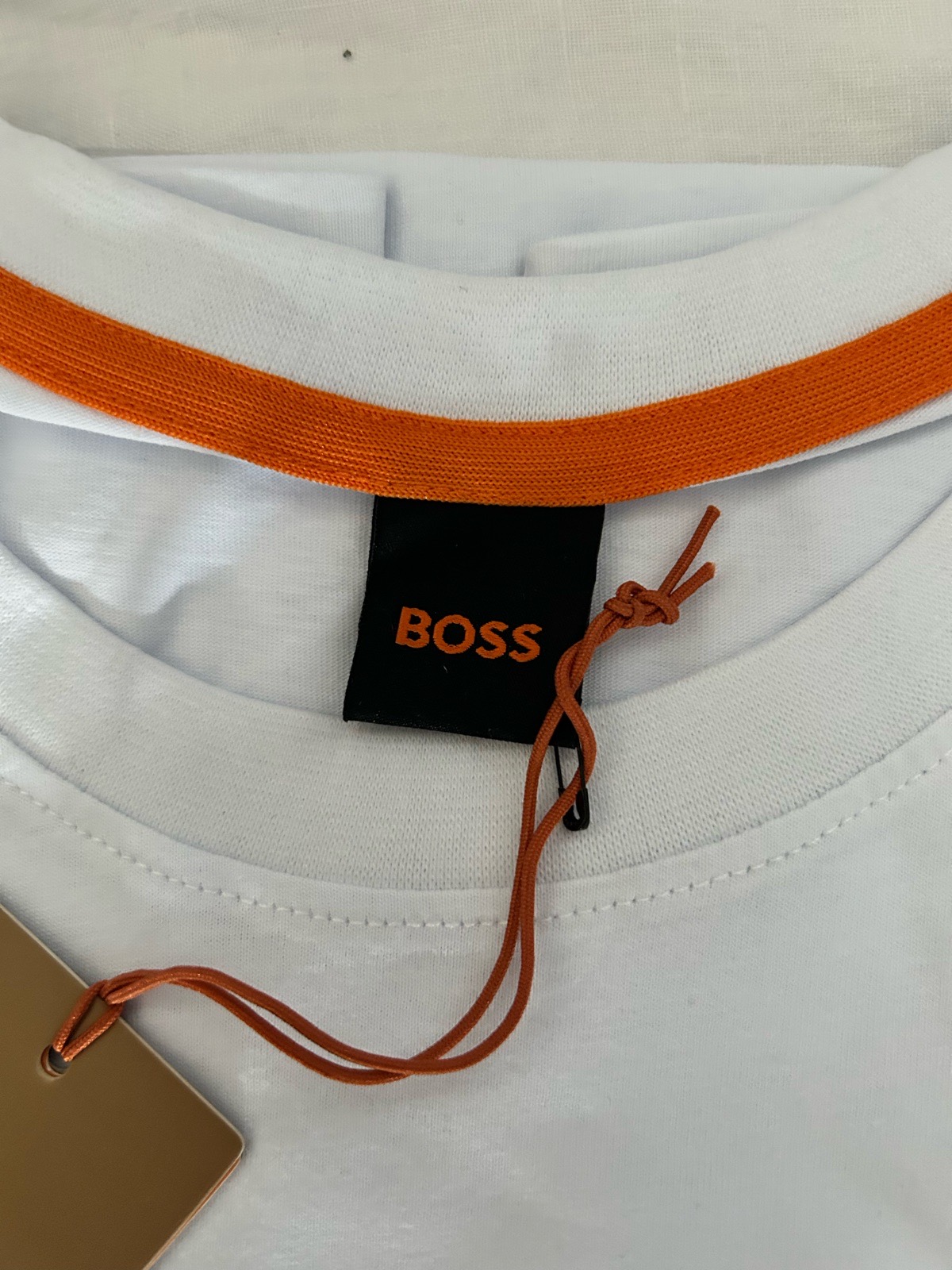 Hugo Boss, White with green trim, Medium