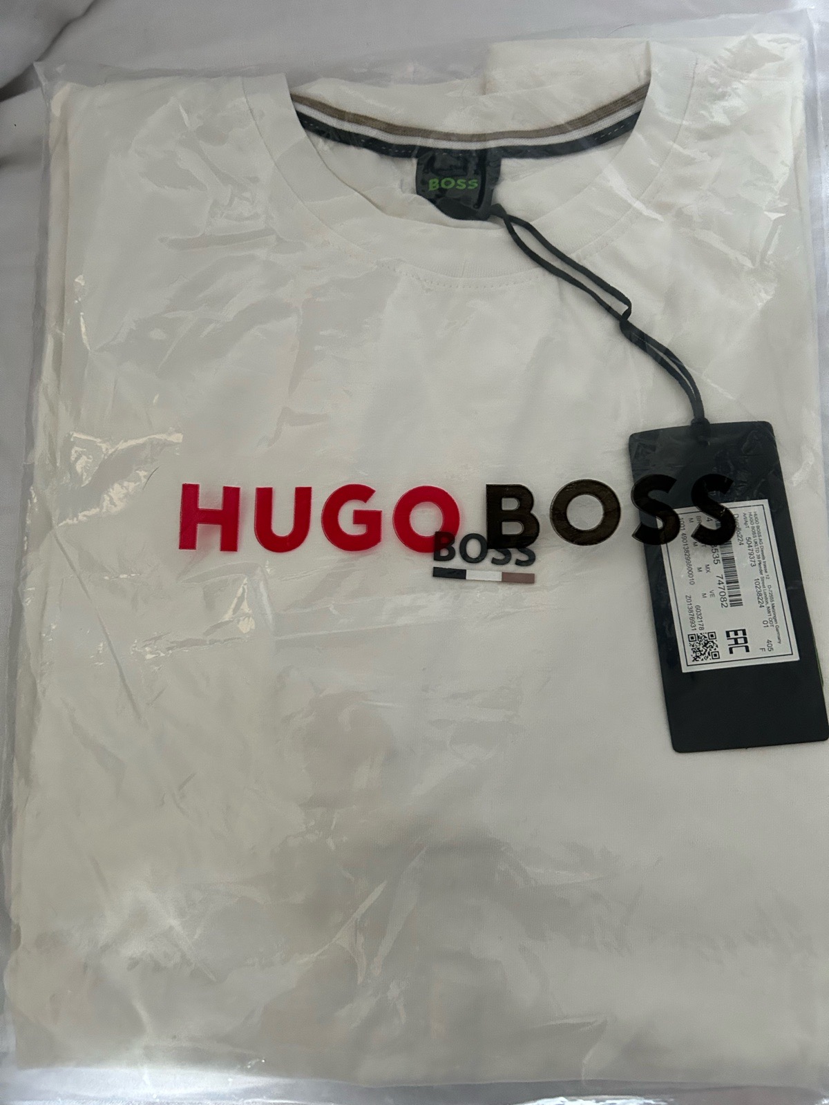 Hugo Boss T-Shirt, Cream/off white