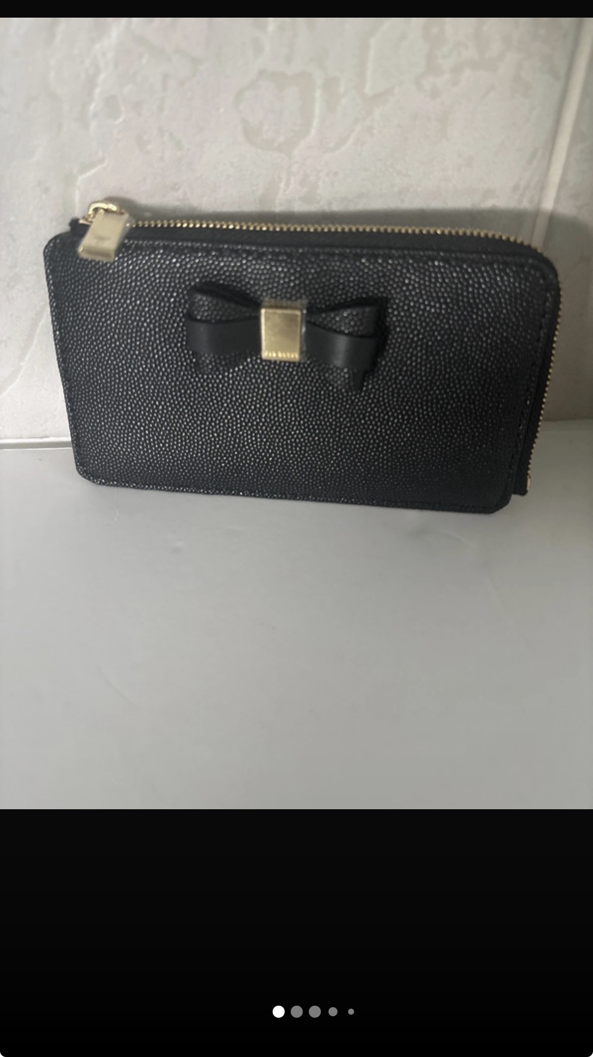 Ted Baker Black Leather Card  Holder New