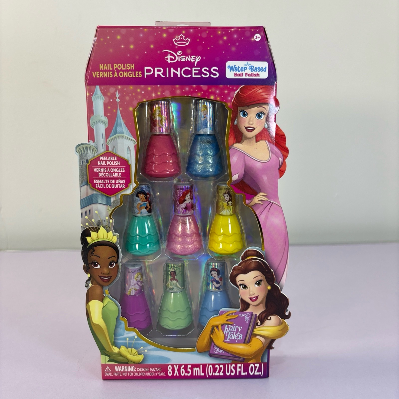 Disney Princess 8-Piece Peelable Water-Based Nail Polish Set  brand new sealed