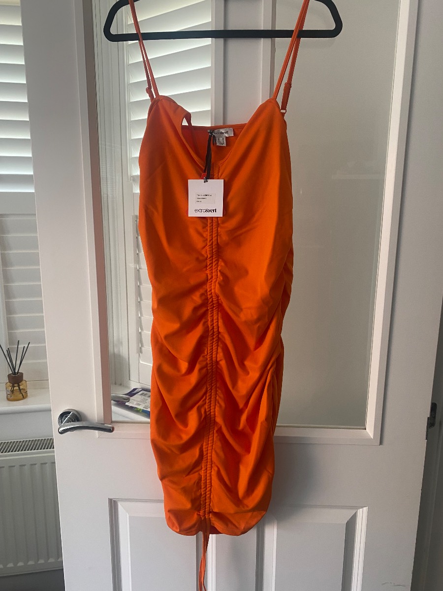 Size 16 orange Extro&vert dress.