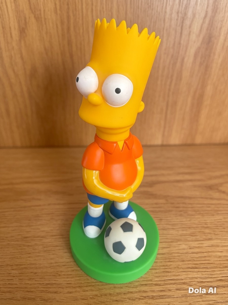 The Simpsons Bart Simpson Football Figure Ornament 2002 M&S Collectable