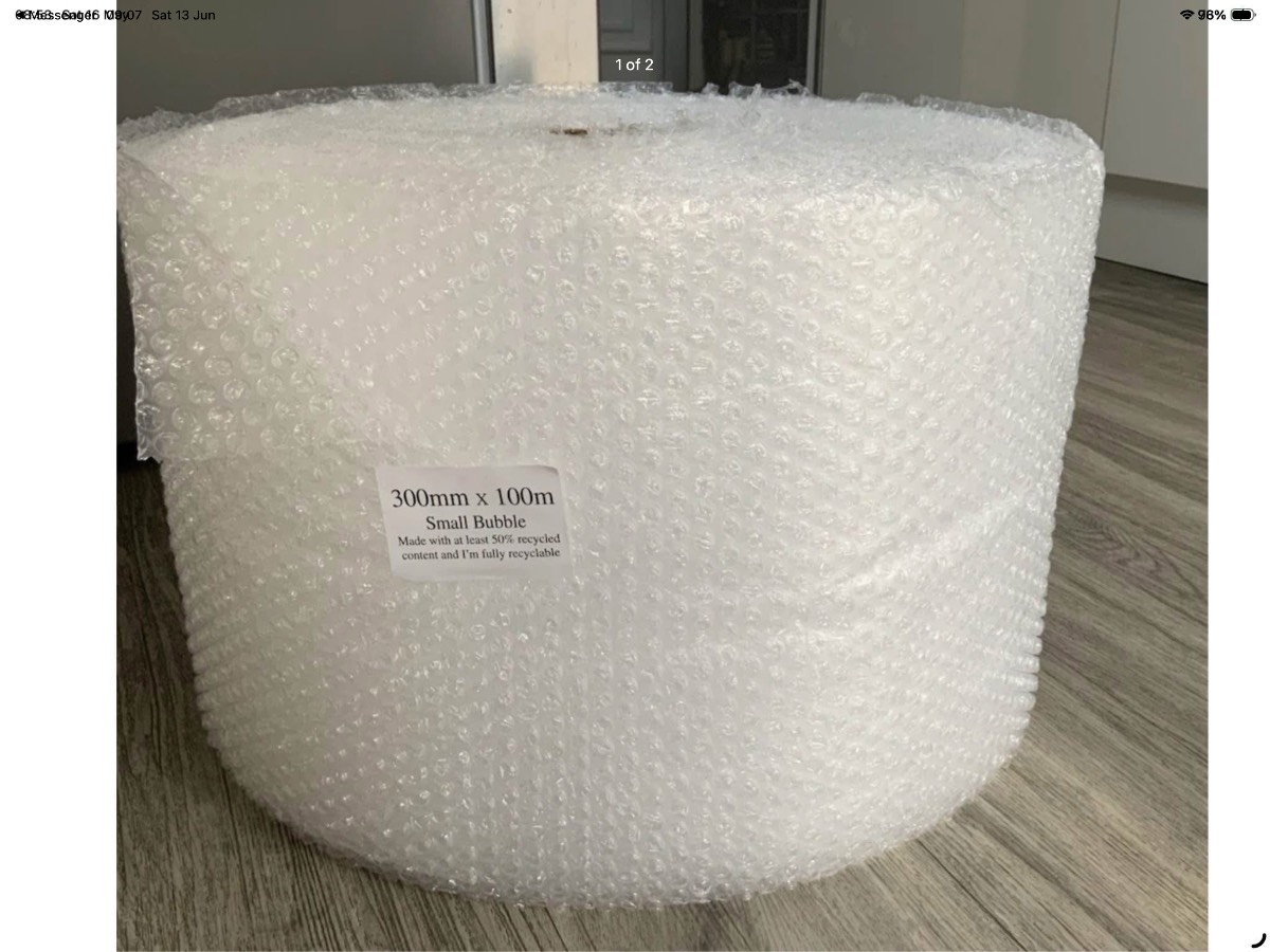 Bubble wrap size 300mm x 100m