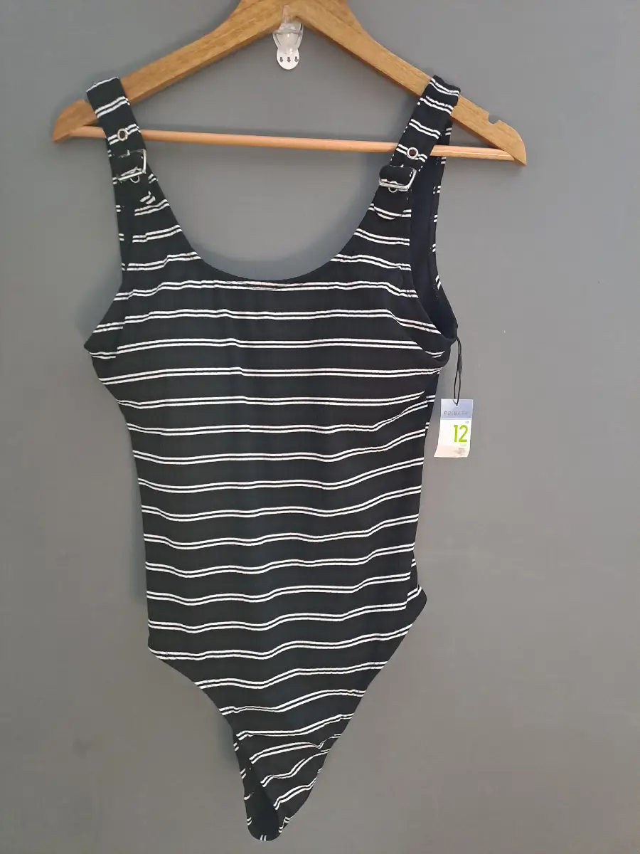 Primark size 12 swimsuit black/white BNWT