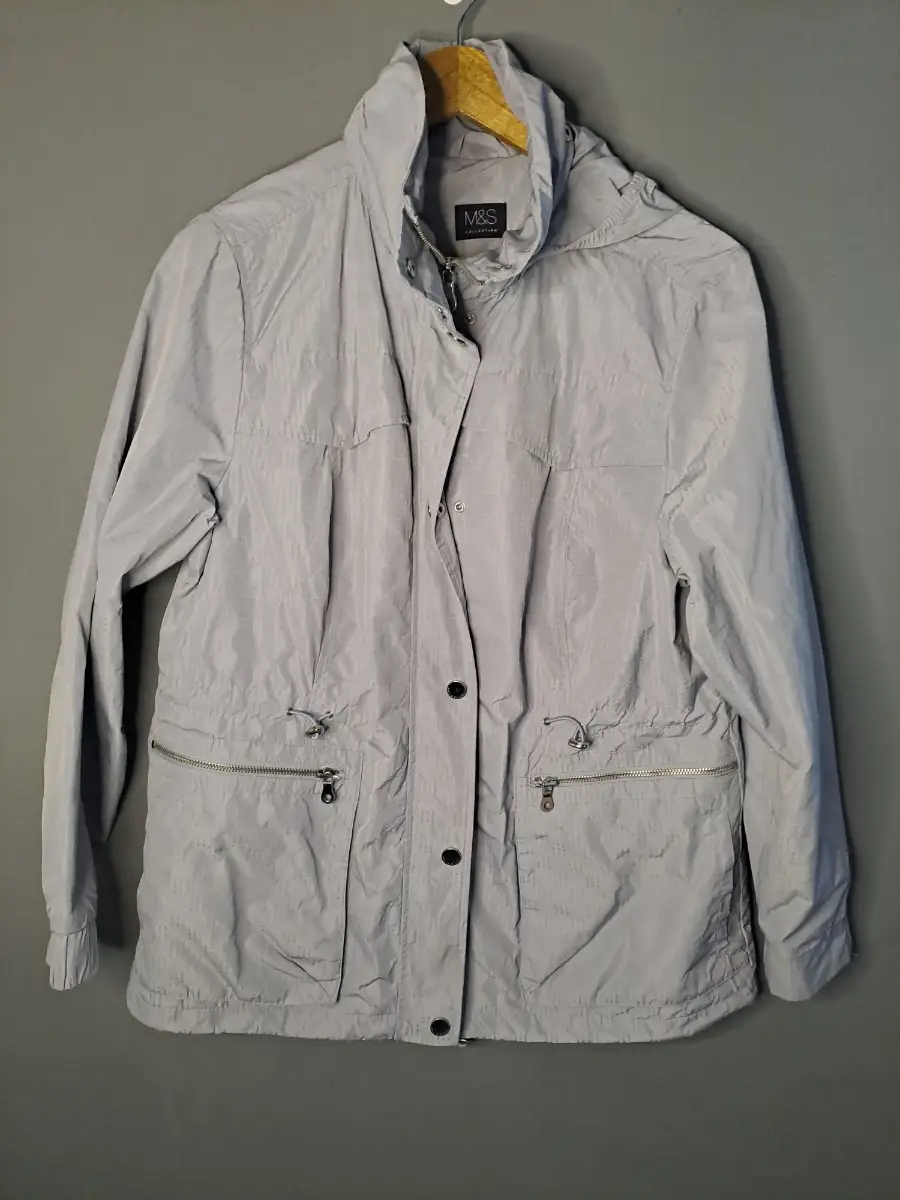 M&S coat size 16 in grey exc condition