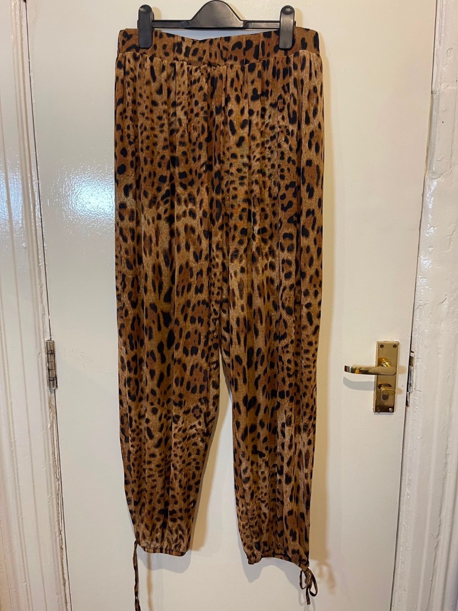 H&m Harem Leopard print Pants M