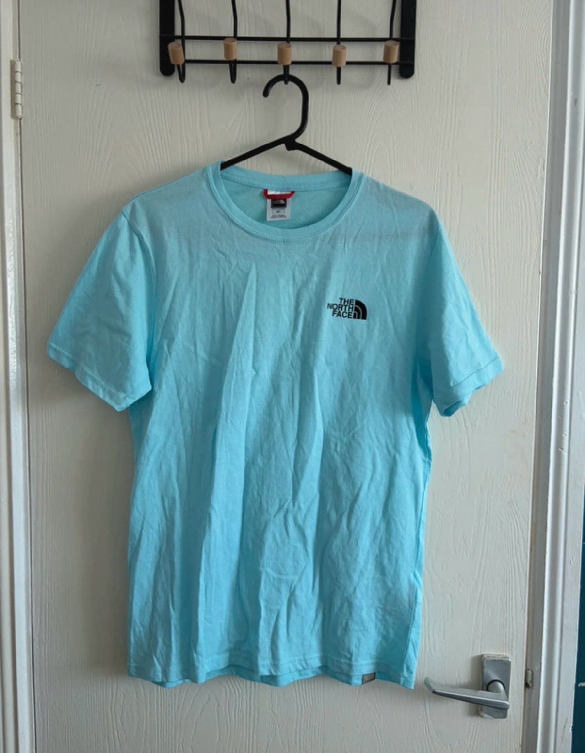 Men’s Turquoise Casual 100% Cotton T-Shirt  North Face Size Small