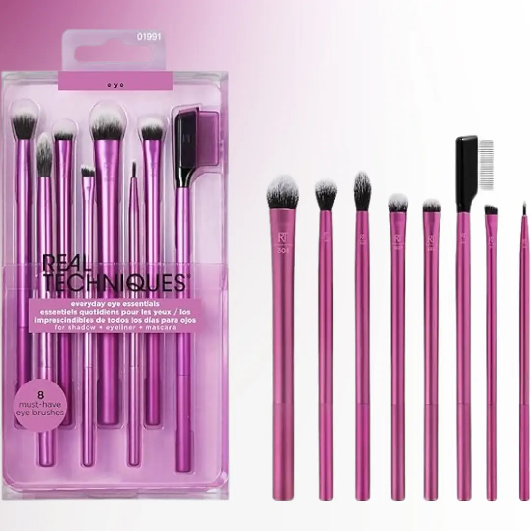 Real Techniques Everyday Eye Essentials Makeup Brush Set