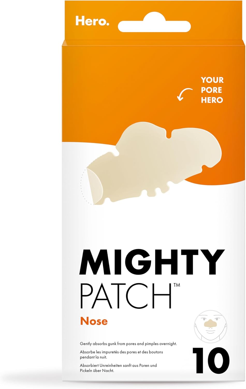 Hero Mighty Patch Hydrocolloid Nose, Absorbs Gunk from Pores & Pimples Overnight