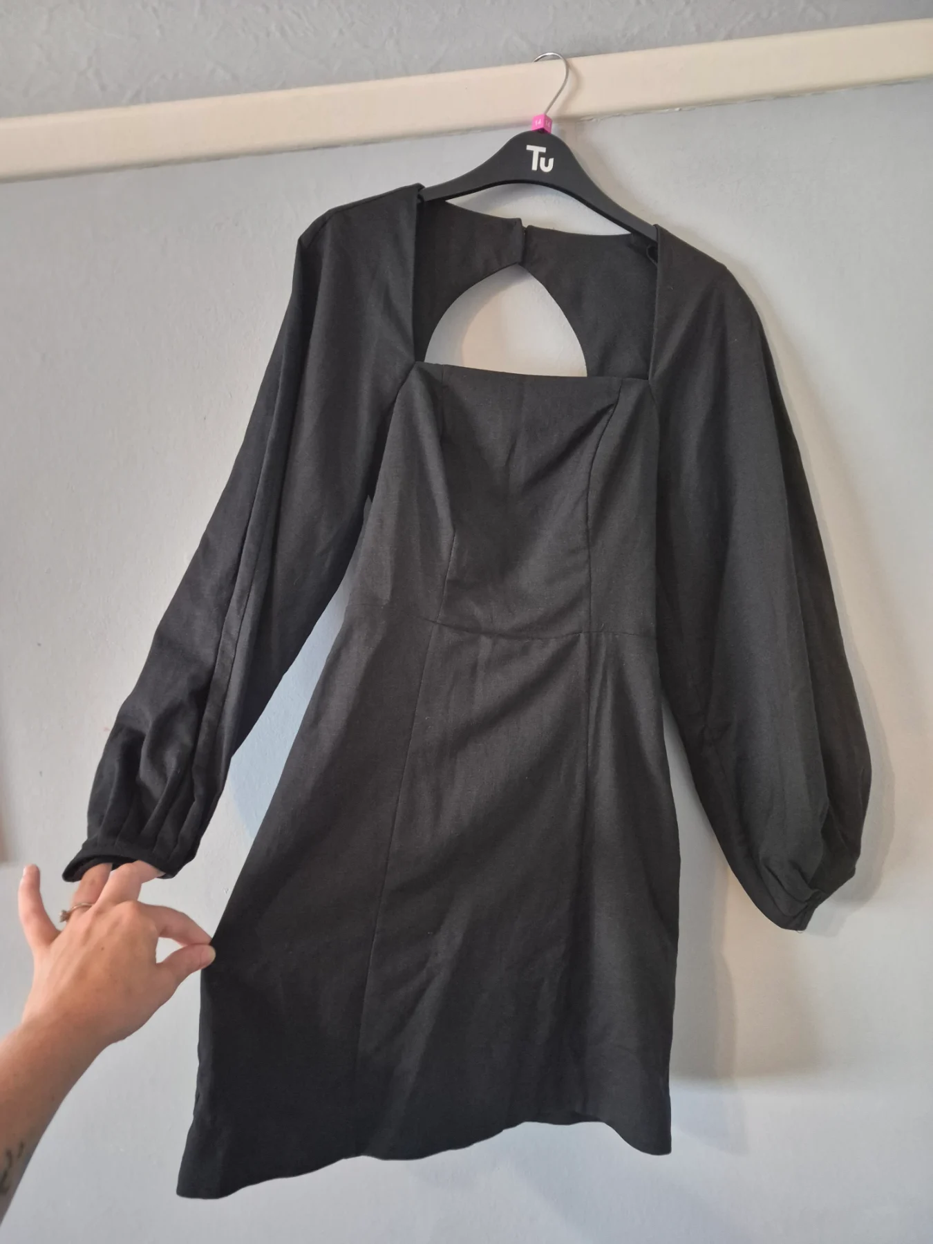 & Other Stories Black long sleeves little black dress UK 4