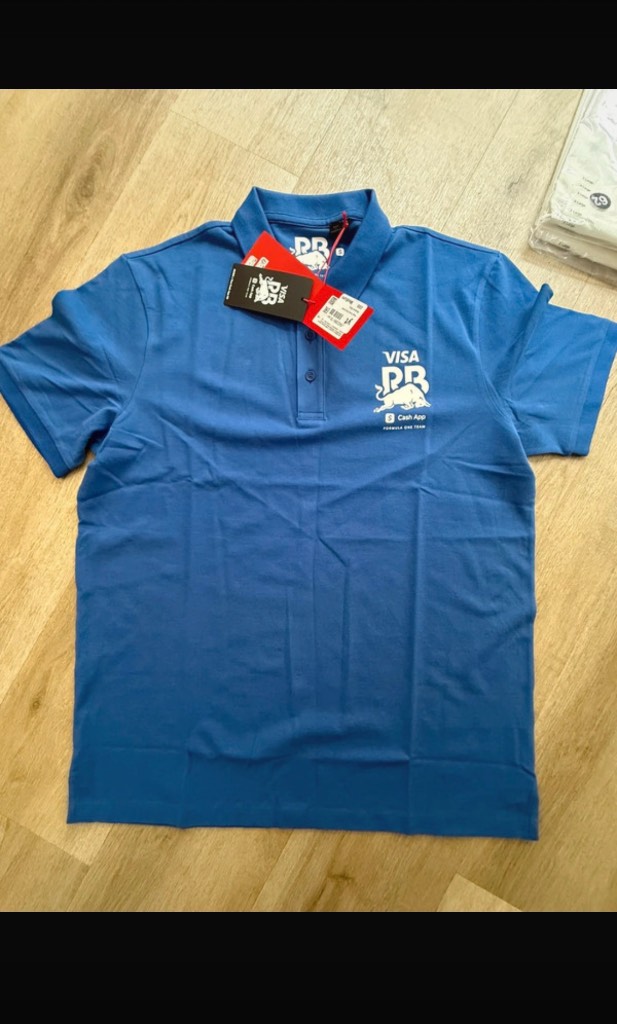 HUGO x Visa Cash App RB Polo Shirt – Medium Blue – Size Large