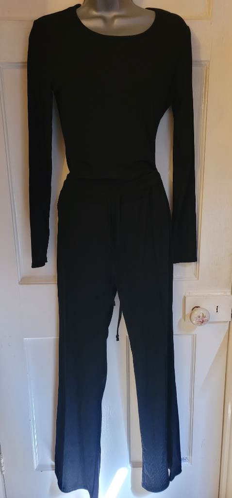 Black trousers and bodysuit set