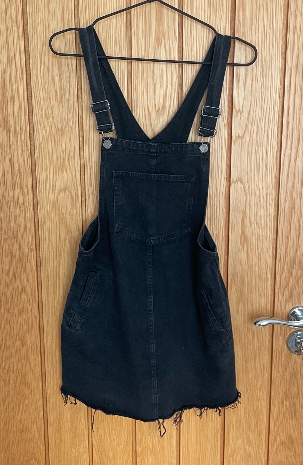 Pull & Bear Ladies Black Denim Dress