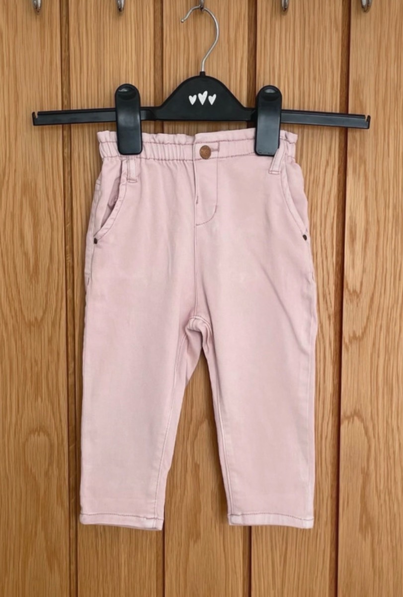 Zara Baby Girls Pink Trousers 9-12months