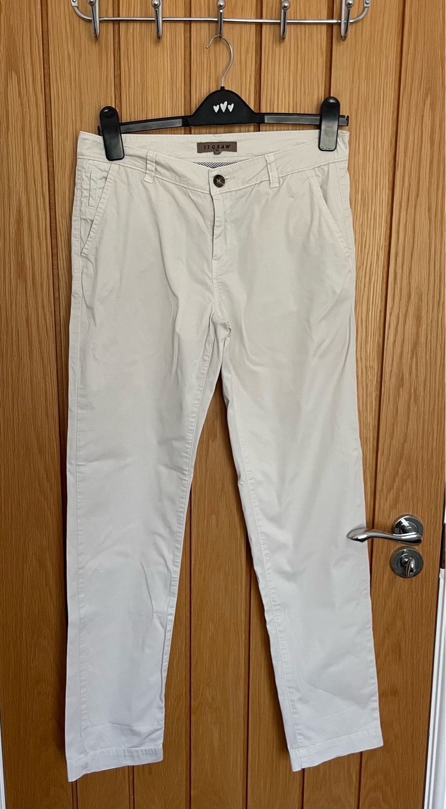 Jigsaw Ladies Cream Trousers size 10