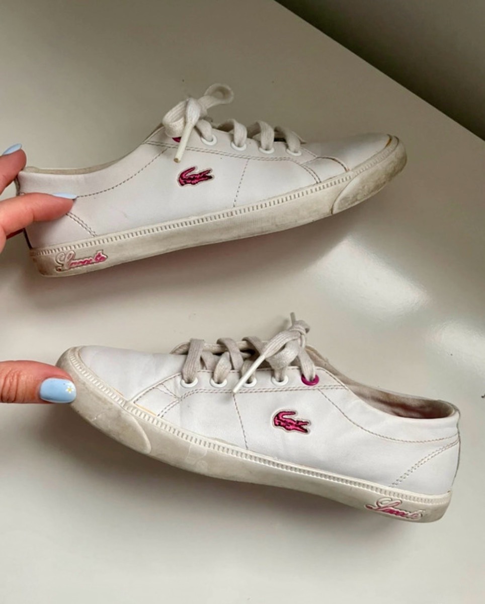 Lacoste Girls White Trainers