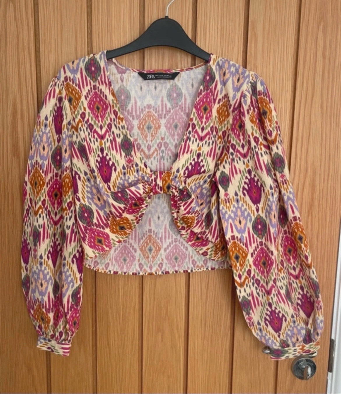 Zara ladies boho top size Small
