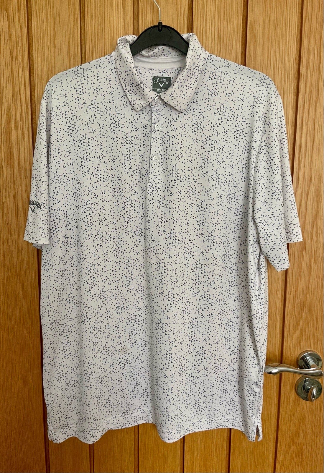 Calloway Men’s Chev Print Golf Polo Shirt size Large