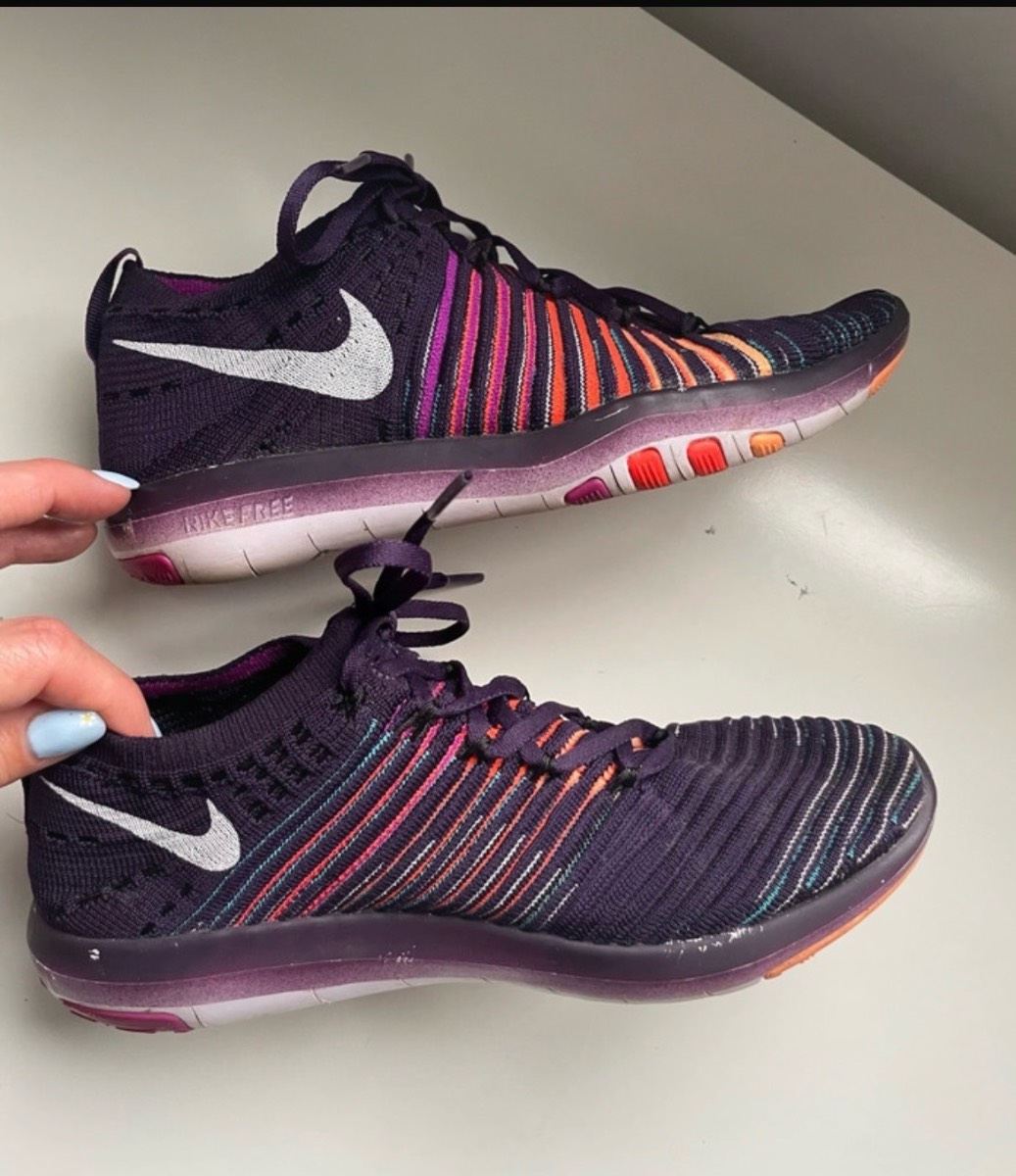 Nike Free Flyknit Running Trainers size 3