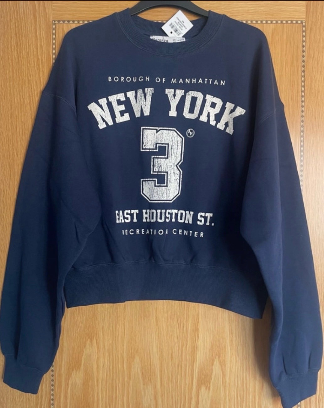 Bershka Ladies Navy Jumper size Medium
