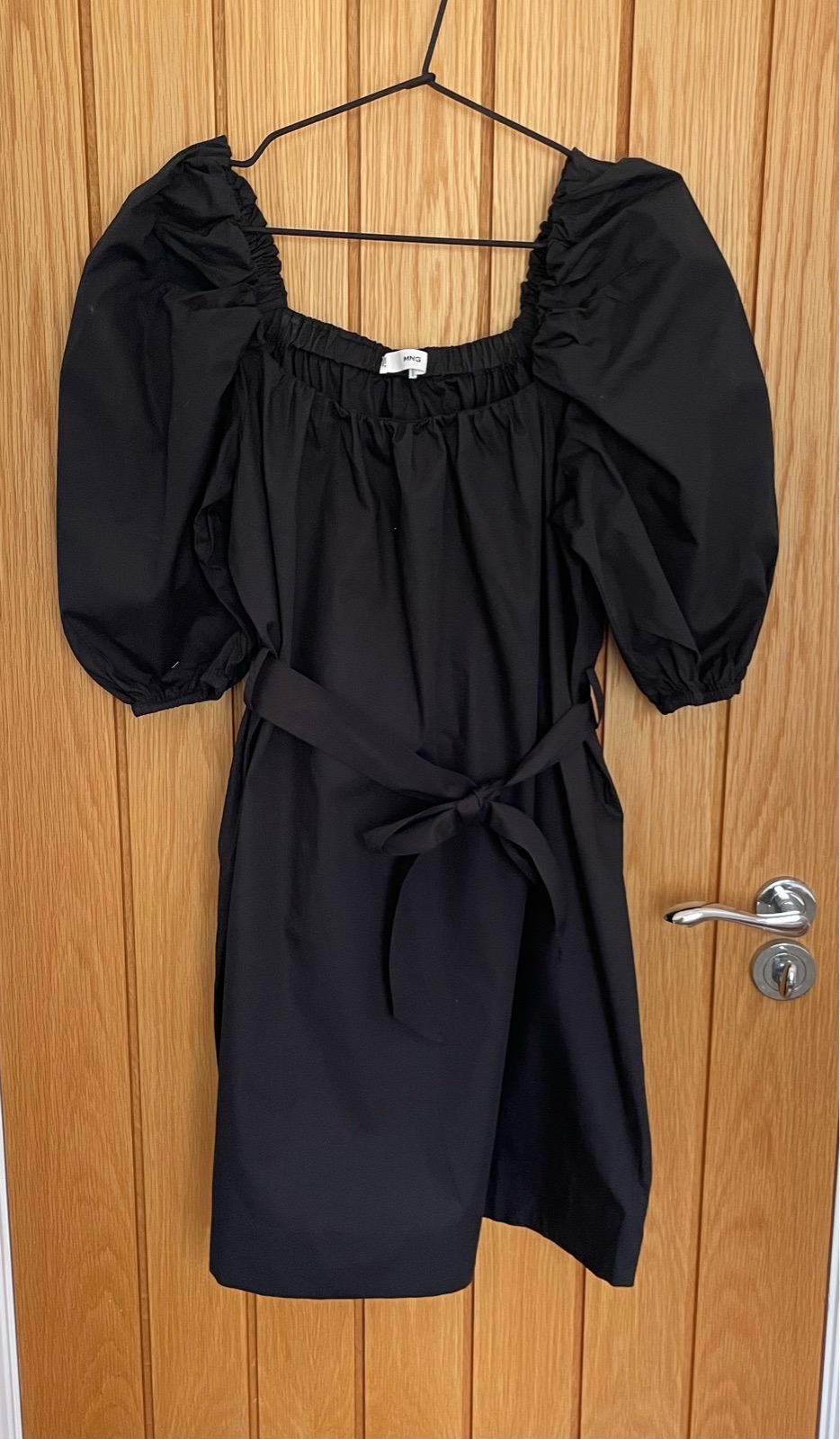 MNG ladies black cotton dress size Medium