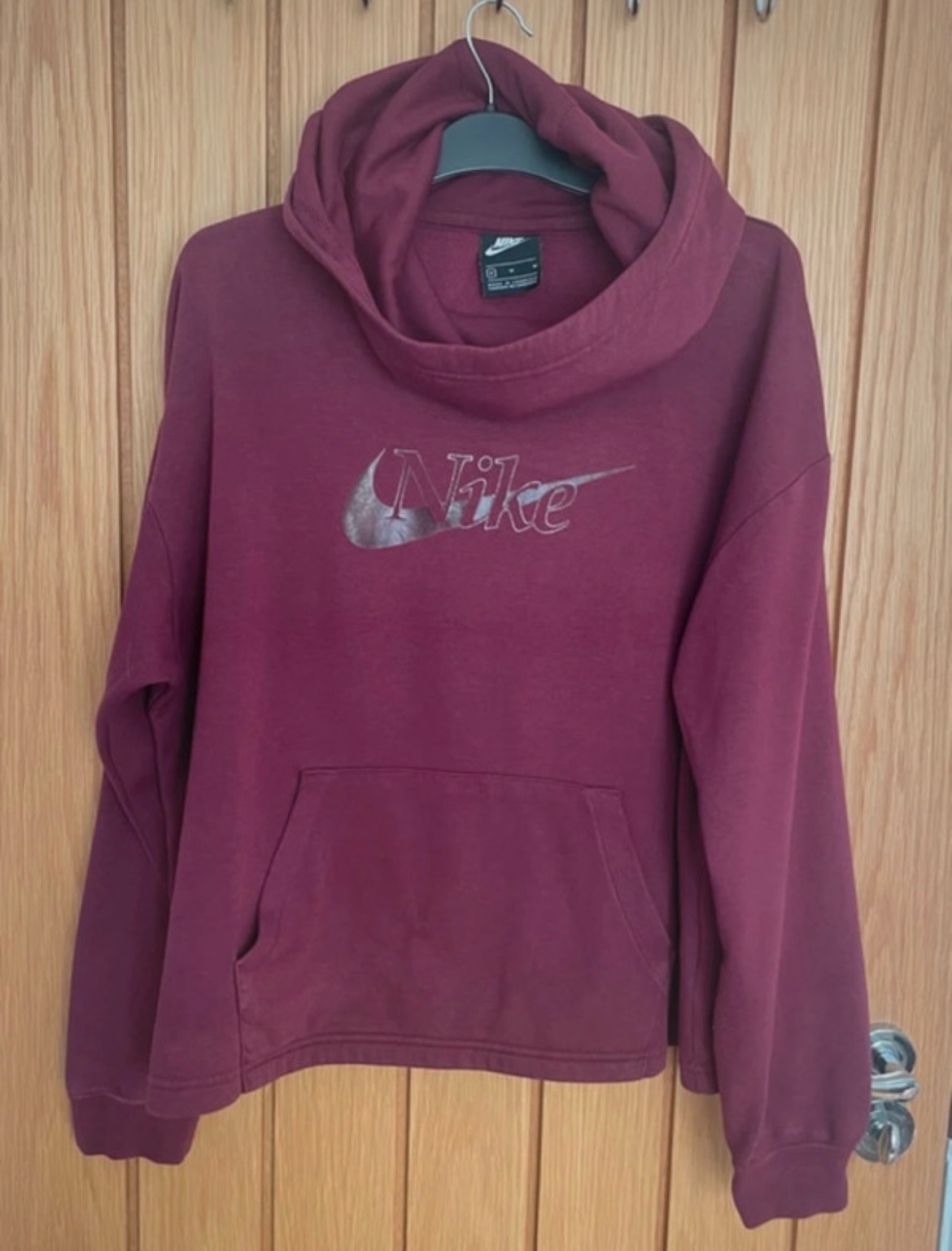 Nike Ladies Burgundy Hoodie size Medium