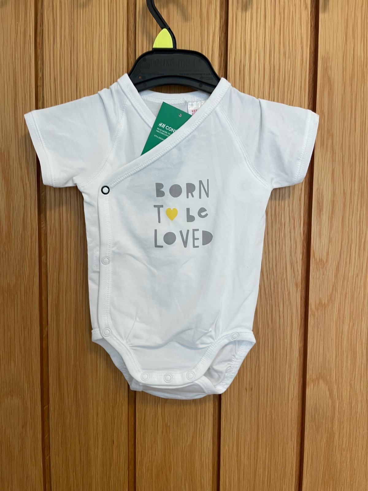H&M Born to be loved bodysuit 2-4m