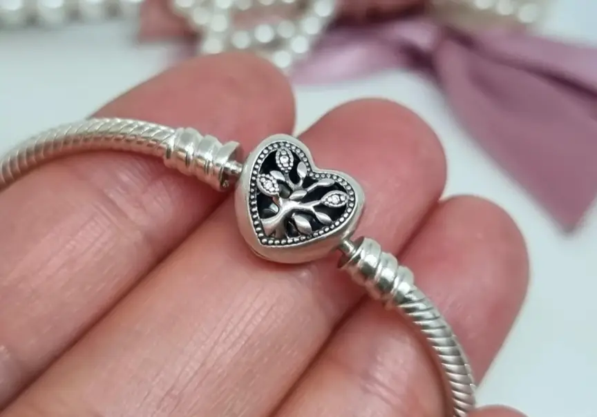 Pandora family tree bracelet silver 17cm
