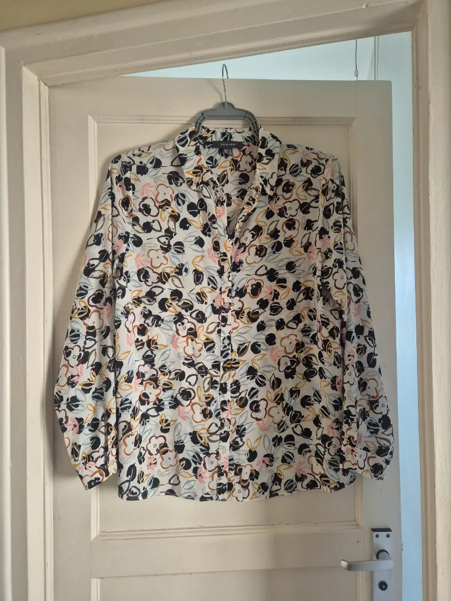 Primark Floral Pattern Long Sleeve Blouse Top – Size 14