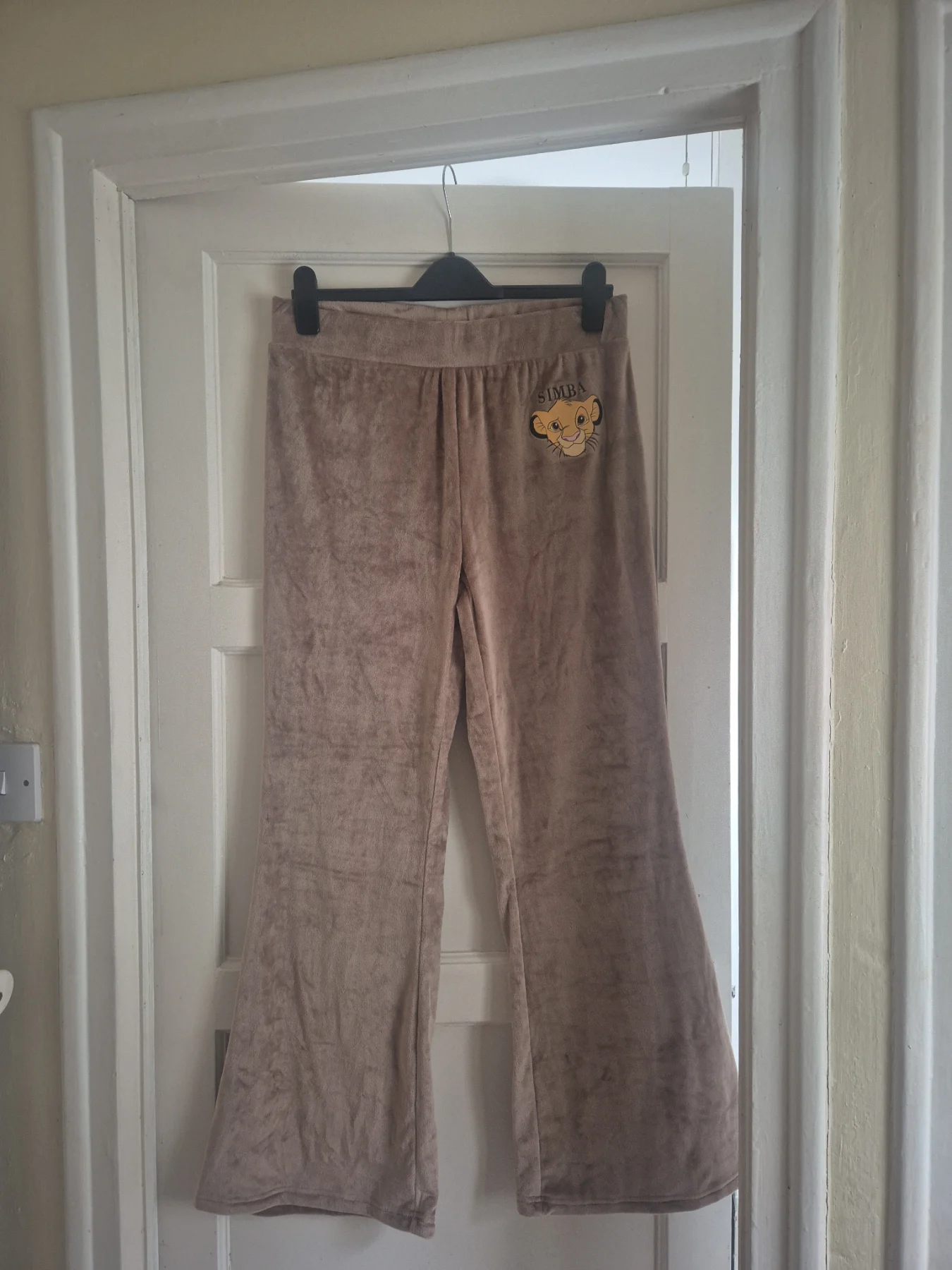 Disney The Lion King Simba Soft Fleece flared Pyjama Bottoms – Size M (UK 12/14)