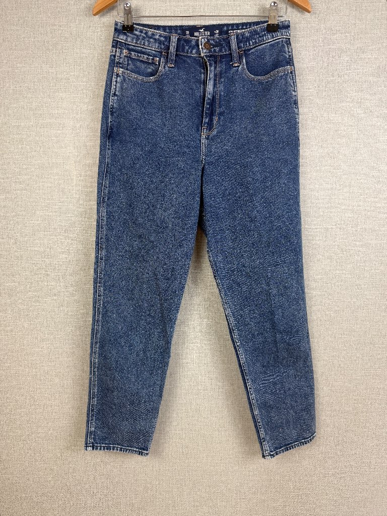 Hollister Ultra High Rise Mom Jeans Dark Wash Denim W28 L27 UK8