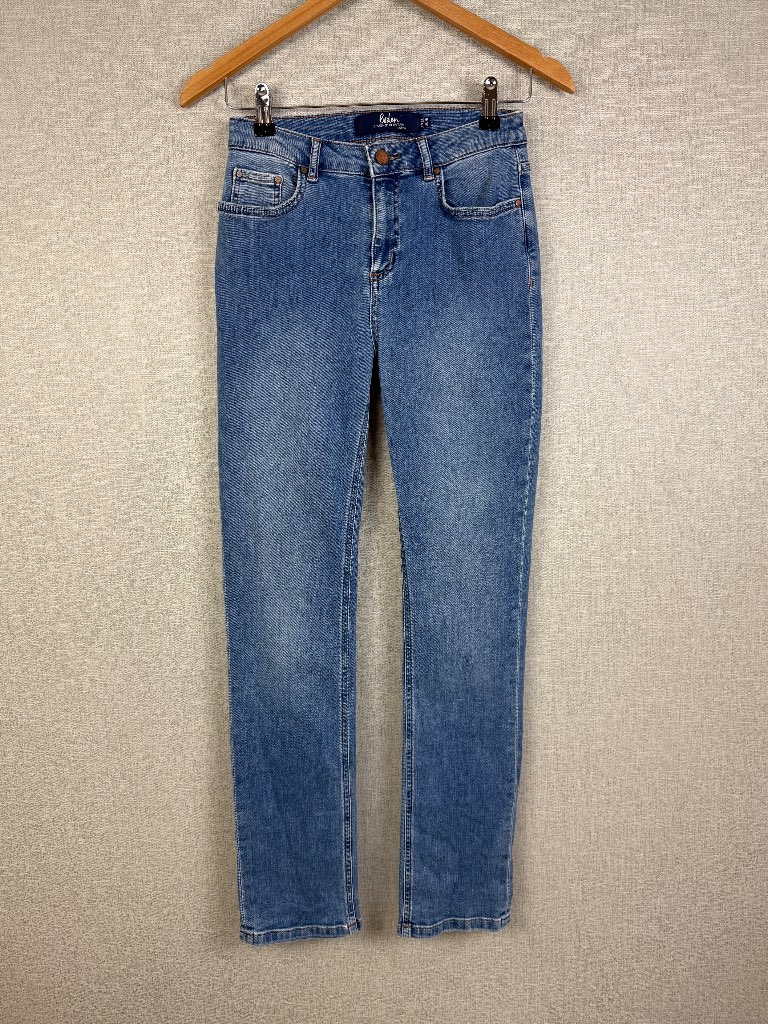 Boden Trafalgar Straight Leg Jeans Blue Wash Stretch Denim UK 6