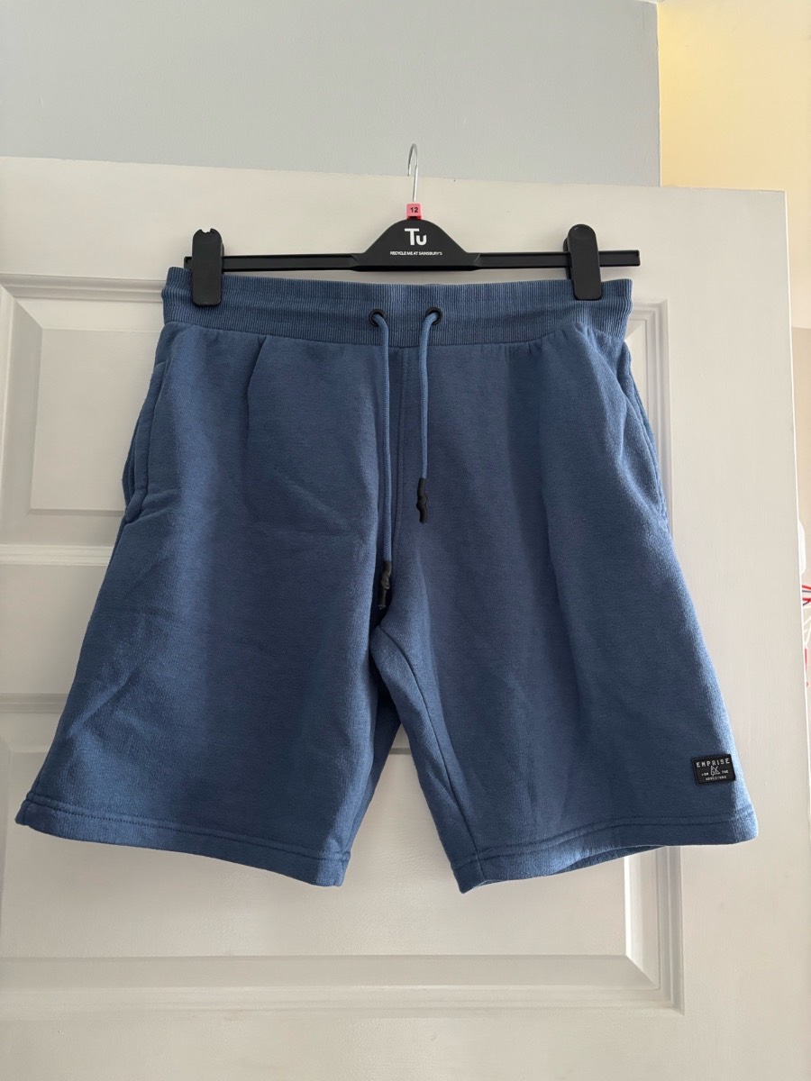 Peacocks Emprise Men’s Blue Sweat Shorts – Size M