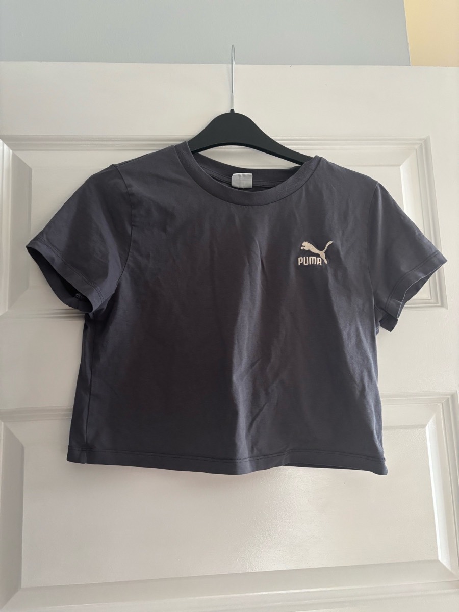 Puma Archive No.1 Baby Tee – Galactic Gray –