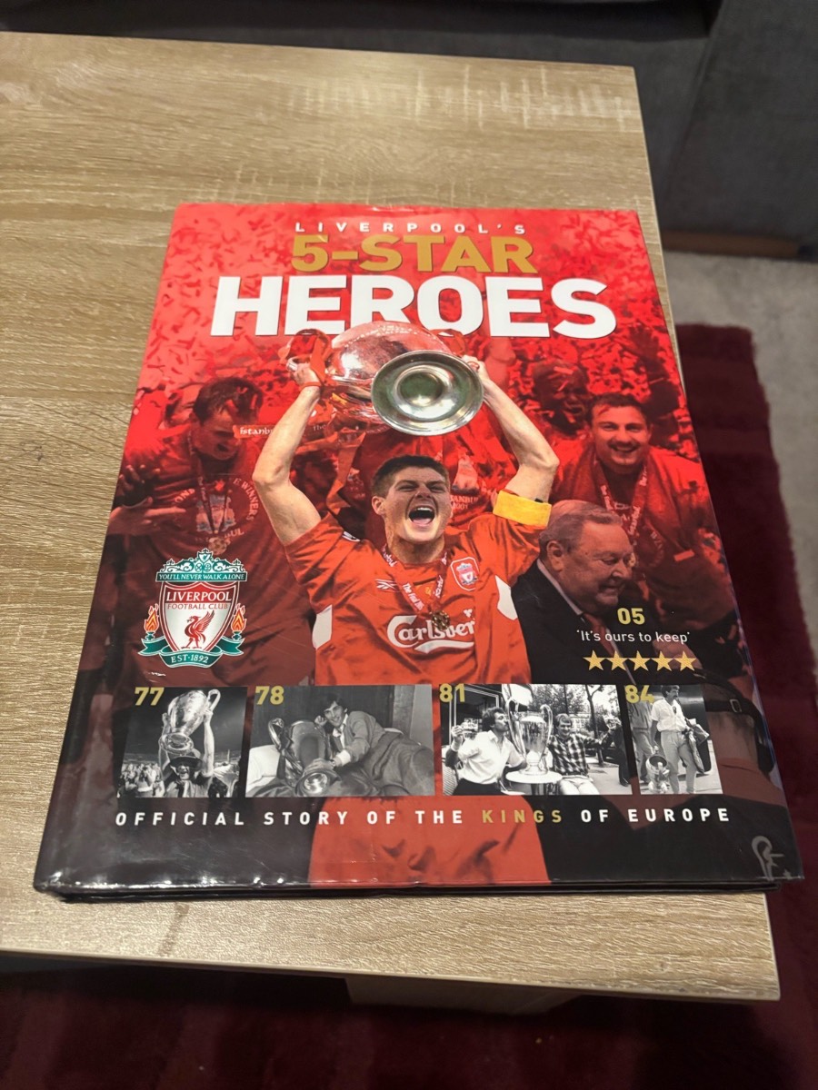 Liverpool’s Five Star Heroes: Official Story of the Kings of Europe – Hardcover Book